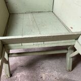 Antique wooden wheelbarrow