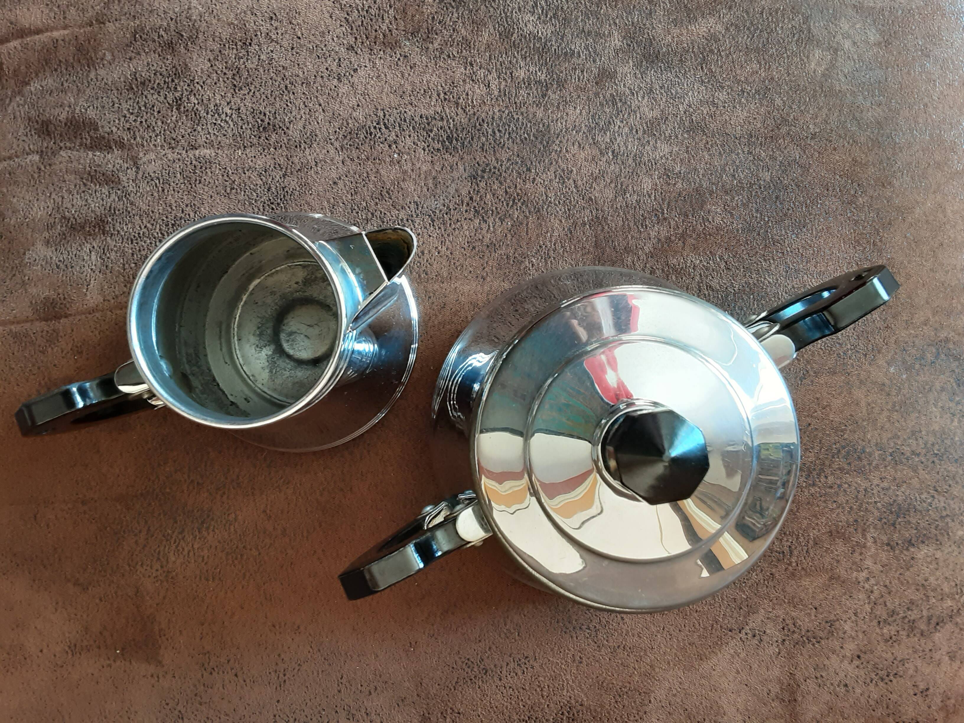 Vintage metal coffee service set