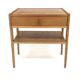 Scandinavian oak bedside table, Sweden, 1950.