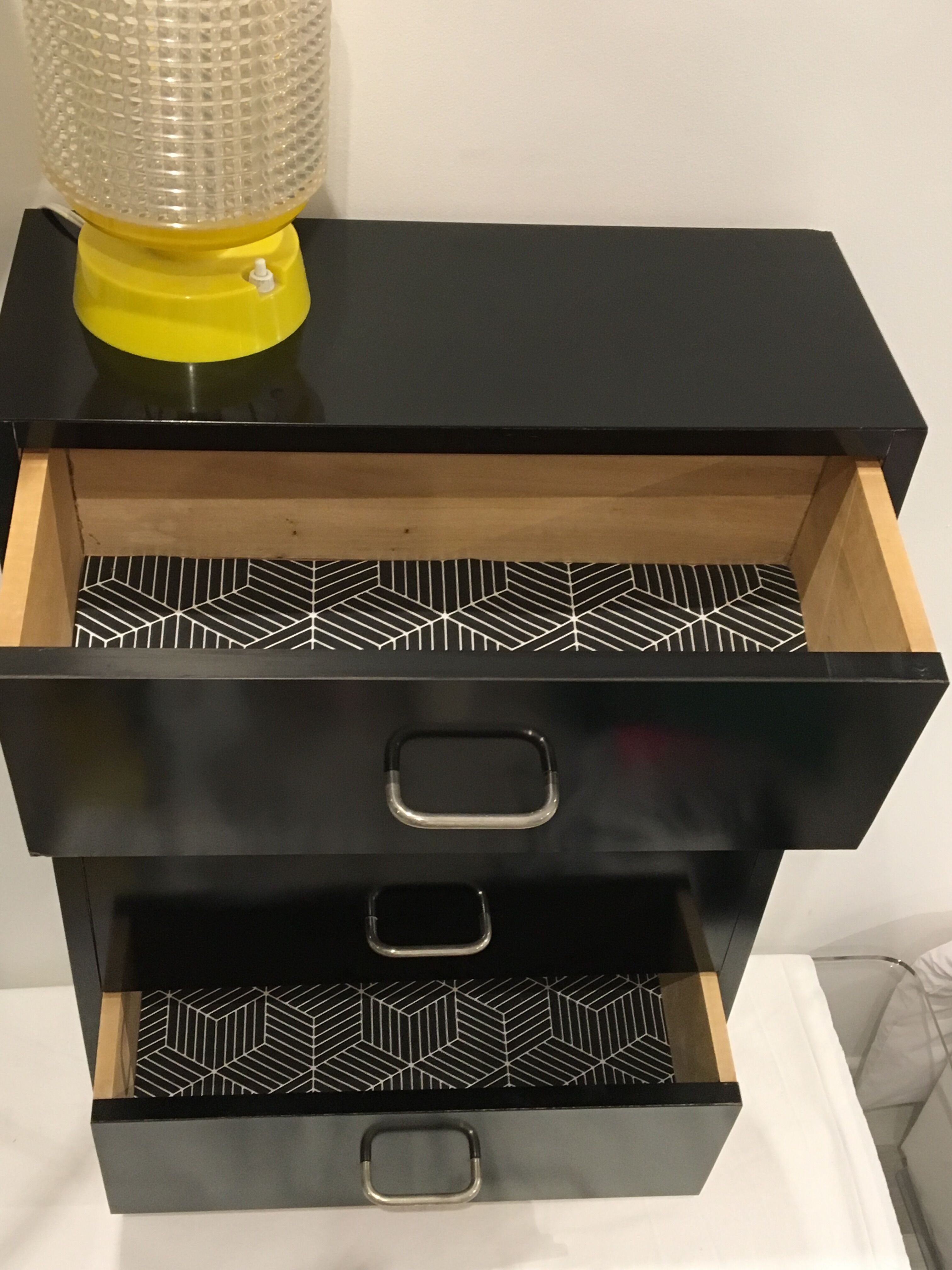 Chiffonnier formica noir