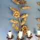 Pair of metal wall lamps