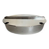 Sucrier de palace design italien 1960 métal argenté Broggi