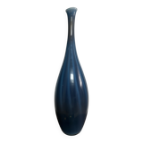 Grand vase en verre bleu