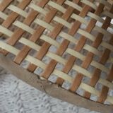 Flower hanging caning vintage rattan