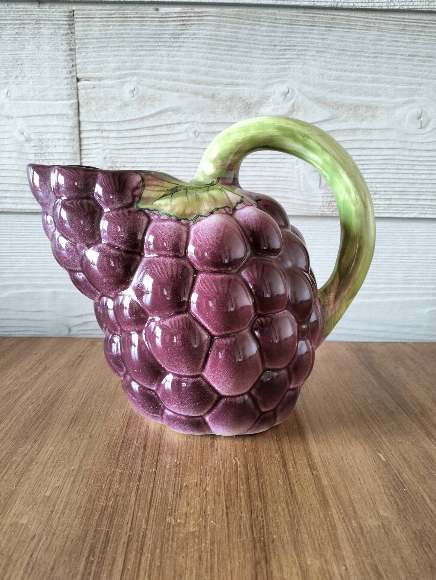 Jug, grape slipware