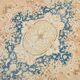 Tapis persan vintage en laine noué main, style classique, motif floral, 300x368.