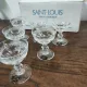 Set of 6 crystal digestif glasses from Saint Louis Trianon - NEW