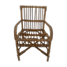 Rattan armchair for children, vintage