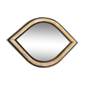 Brass mirror with original shape - 28x39cm