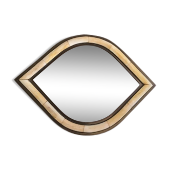 Brass mirror with original shape - 28x39cm
