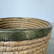 Rattan basket 1970, Italy
