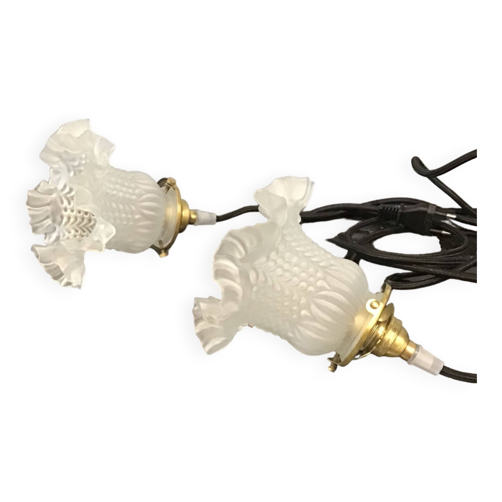 Set of two portable lamps