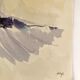 Aquarelle sur papier signée au pinceau Hervé Delatouche sans titre, 1972