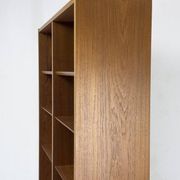 Large vintage teak bookshelf by Hundevad & Co., 1960s