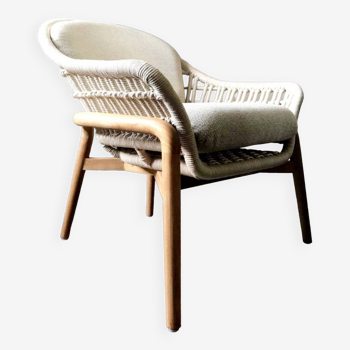 Natural irati armchair am.pm, woven seat furniture
