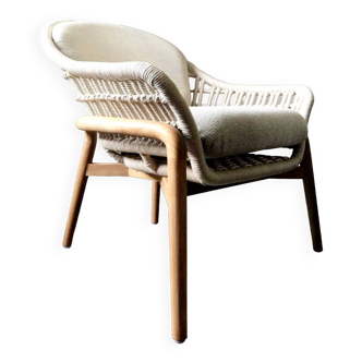 Natural irati armchair am.pm, woven seat furniture