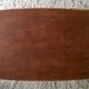 Table basse bois et rotin années 60