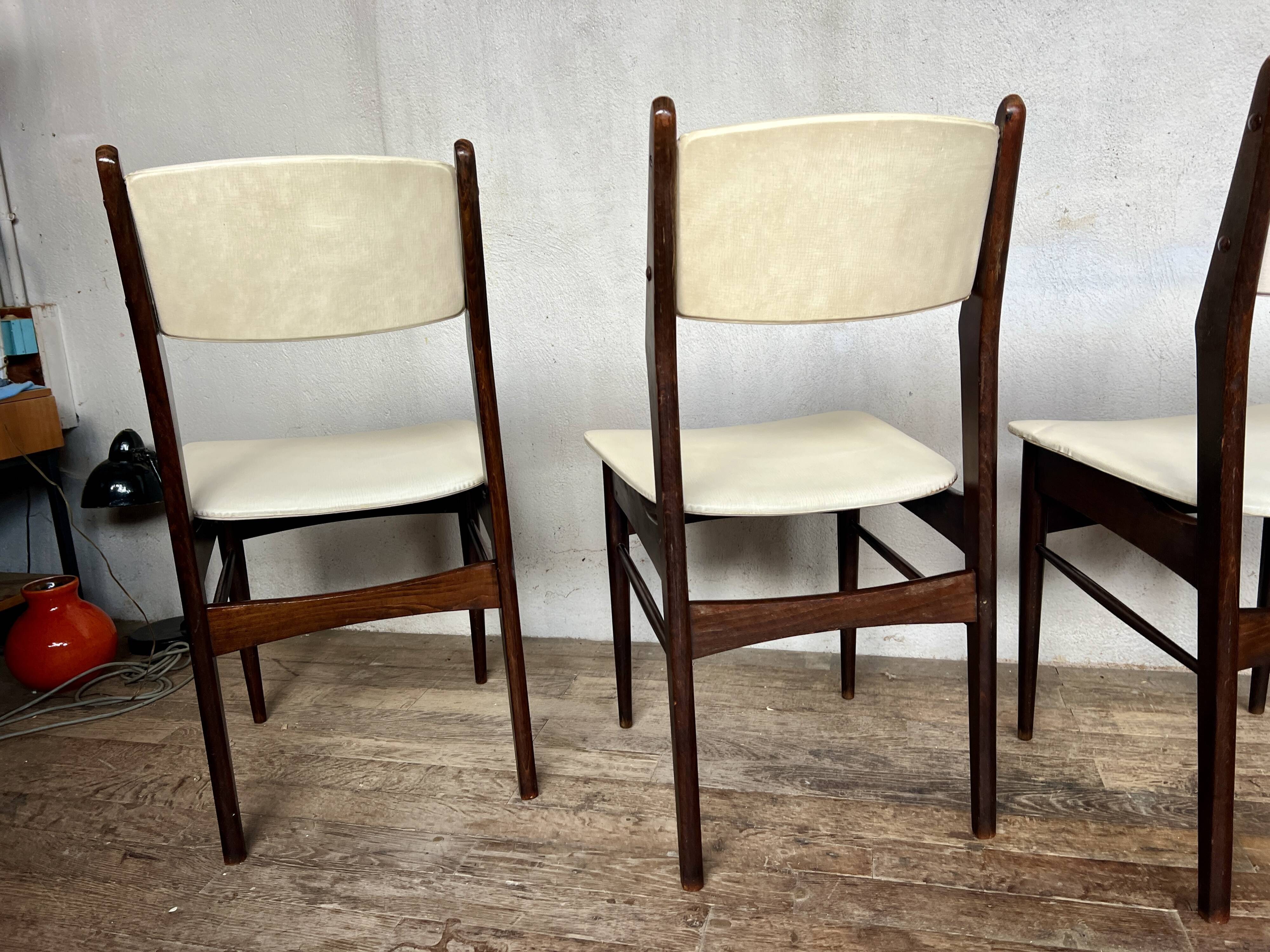 Set of 6 vintage 1960s chairs