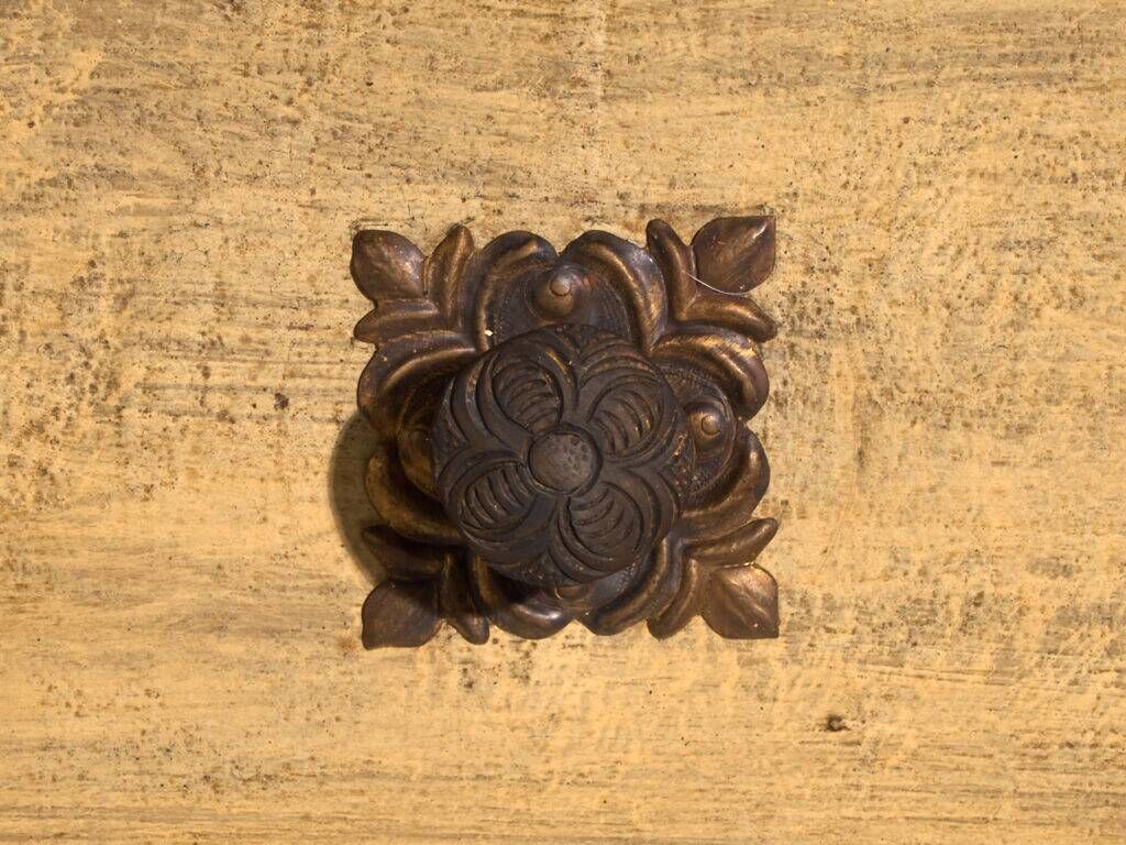 Antique baroque wardrobe painted in pine – Austro-Hungarian Empire, Year 1794