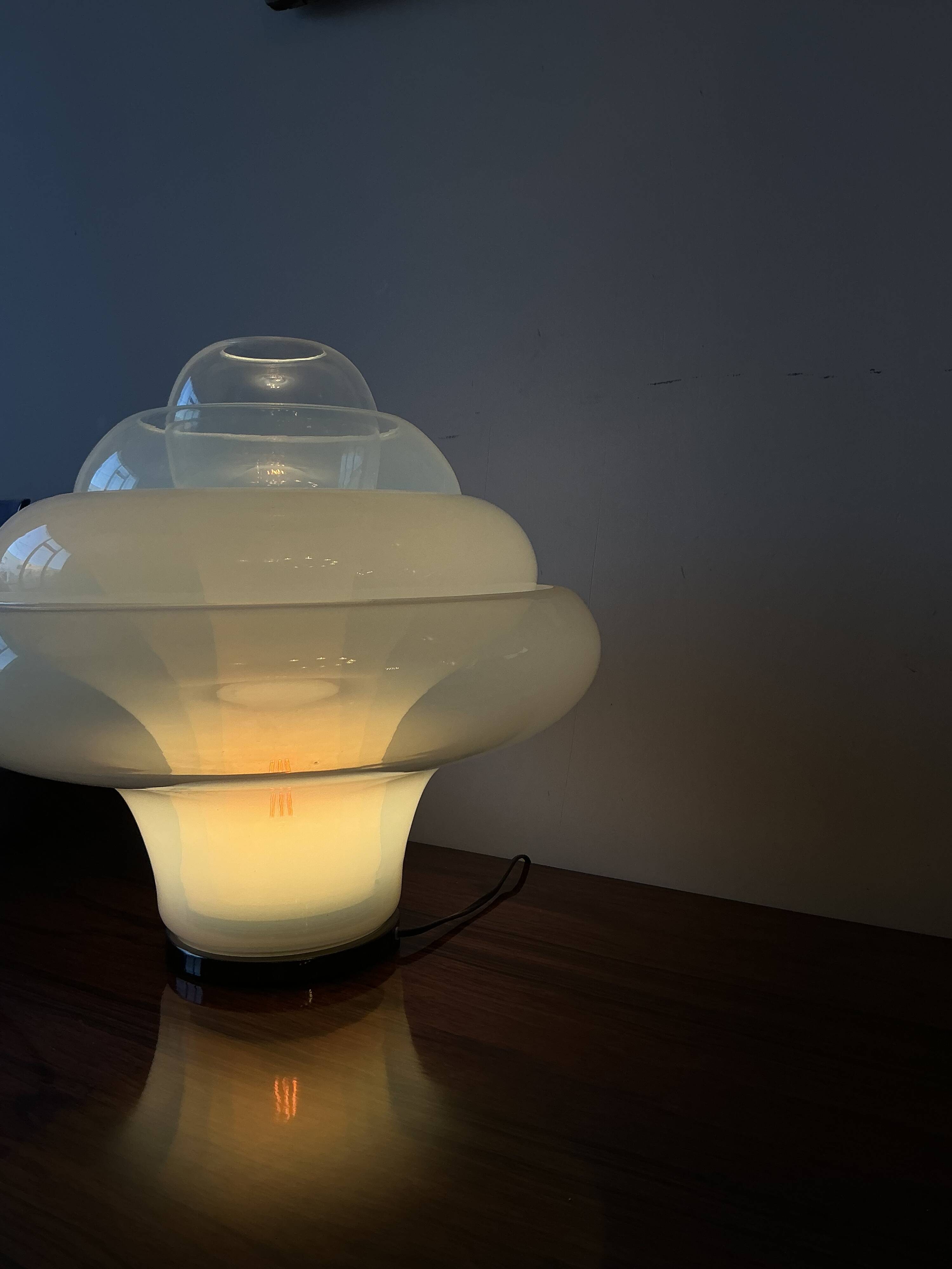 Lotus lamp by Carlo Nason for Mazzega 1968