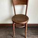 Set of 4 Fischel bistro chairs in bent wood gendarme hat 1920