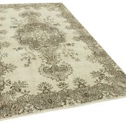 Tapis beige turc noué à la main 156 cm x 257 cm