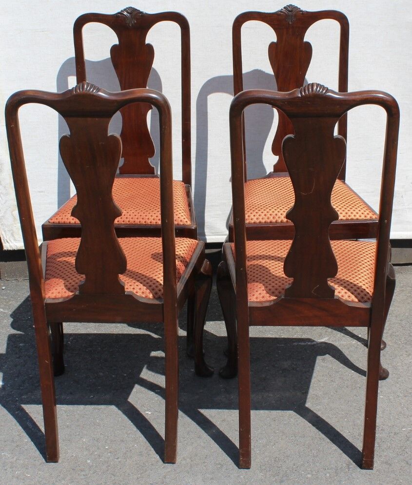 Set 4 mahogany  chairs