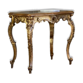 Pair of carved wooden mirrors, three Louis XVI style light arms