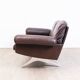 Brown leather 2-seater sofa by De Sede, model DS 31, vintage 1960s.