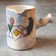 Ceramic cream jug signed by Marie-Christine Treinen