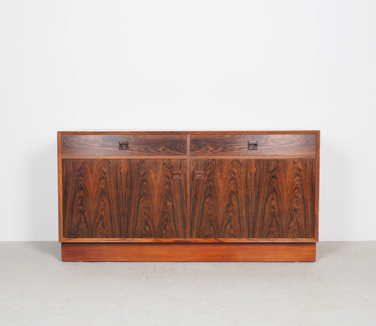Danish design rosewood sideboard with display cabinet from Brouer, 1960s