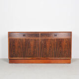 Danish design rosewood sideboard with display cabinet from Brouer, 1960s