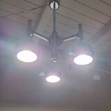 Fonderal Space Age Chandelier – Mid-Century Modern Chrome, Stamped “Fondera