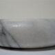 Trinket bowl white marble veined black
