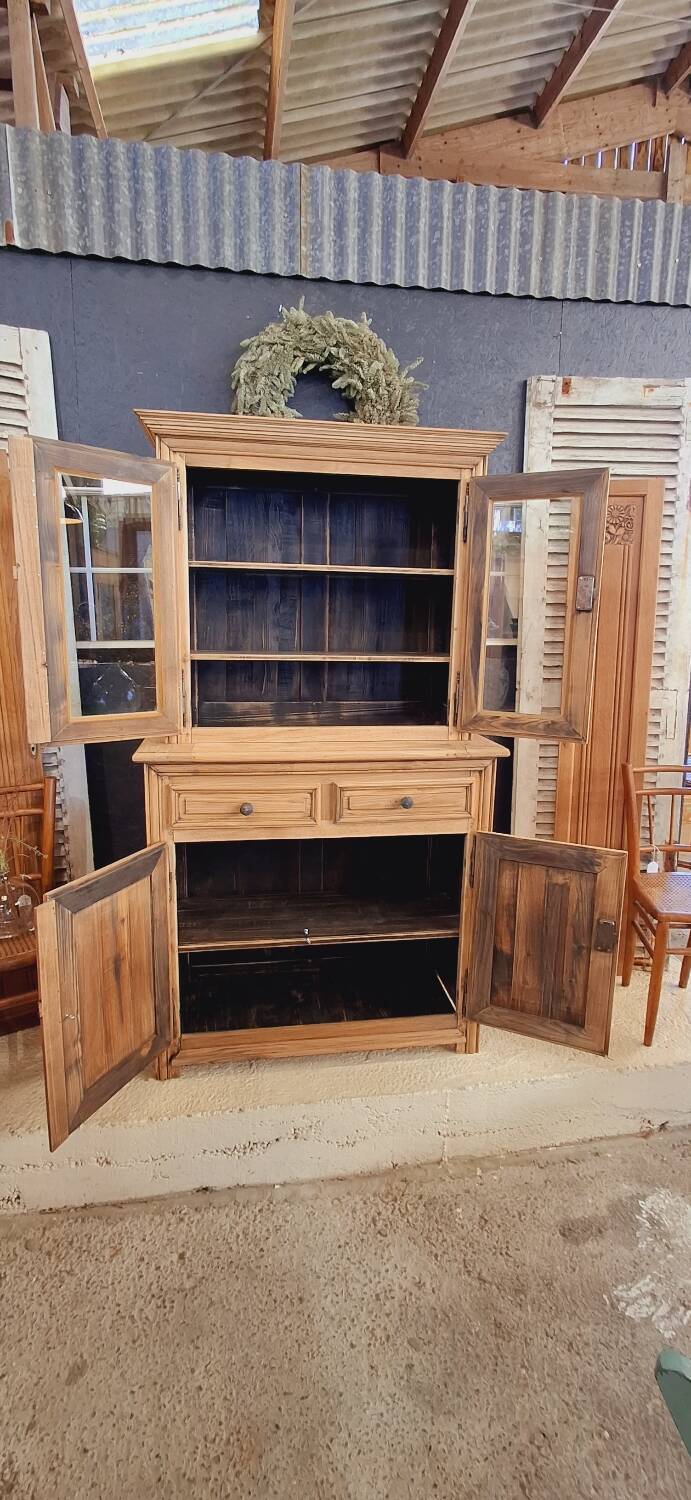 Antique two-body sideboard