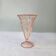 Scailmont glass vase in pressed pink glass - Art Deco Belgium