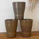Ensemble de 3 gobelets timbales Grès Cermer