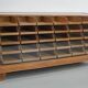 Antique British maple & oak haberdashery cabinet or shop counter, 1930s