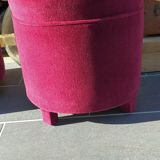 Pair of vintage pouf