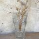 Vase vintage en verre moulé