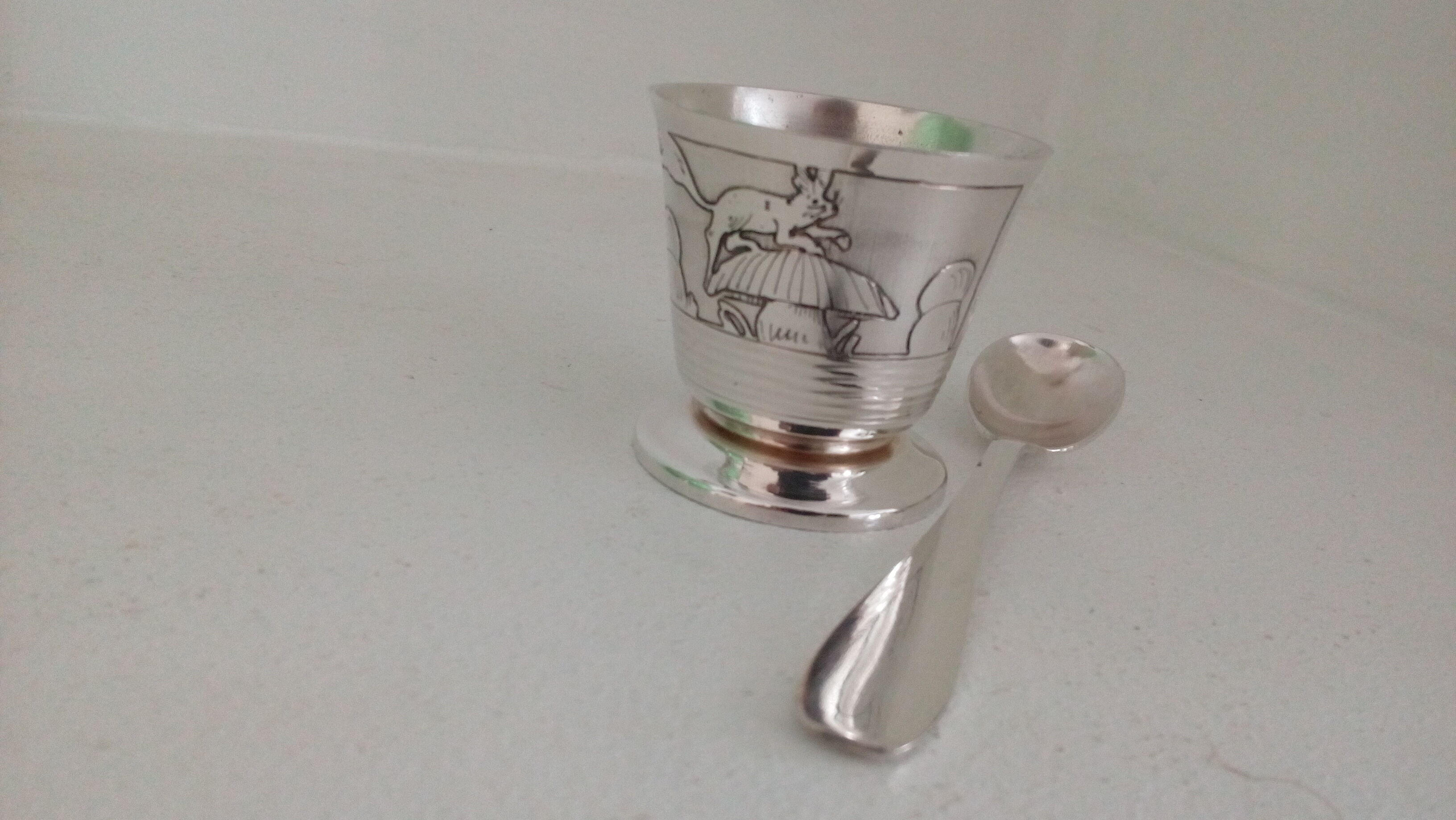 Set coquetier et rond de serviette