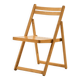 Foldable beech chair