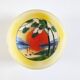 Signed enameled glass bowl