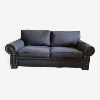 3-seater flannel upholstered sofa.