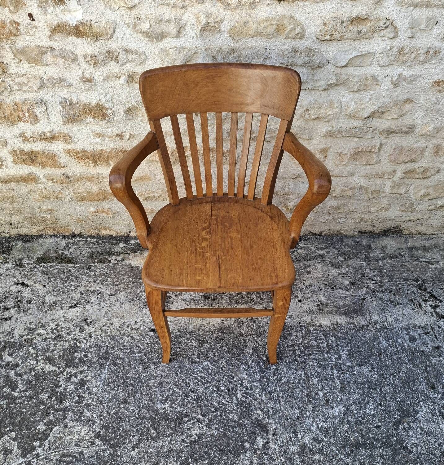 American oak armchair