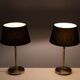 Two Tone Brass Aluminum table lamps 1980s Germany