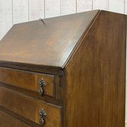 1930s English walnut secretary