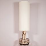 Parquet lamp in celadon glazed ceramic Dijkstra circa 1960 1970