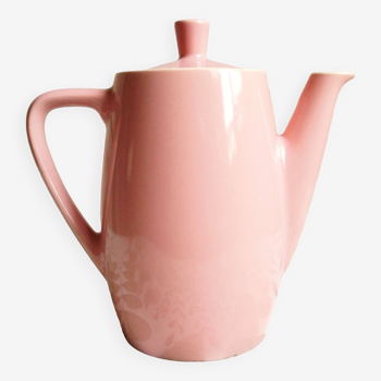 Pink porcelain coffee or teapot