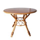 Vintage rattan dining table.